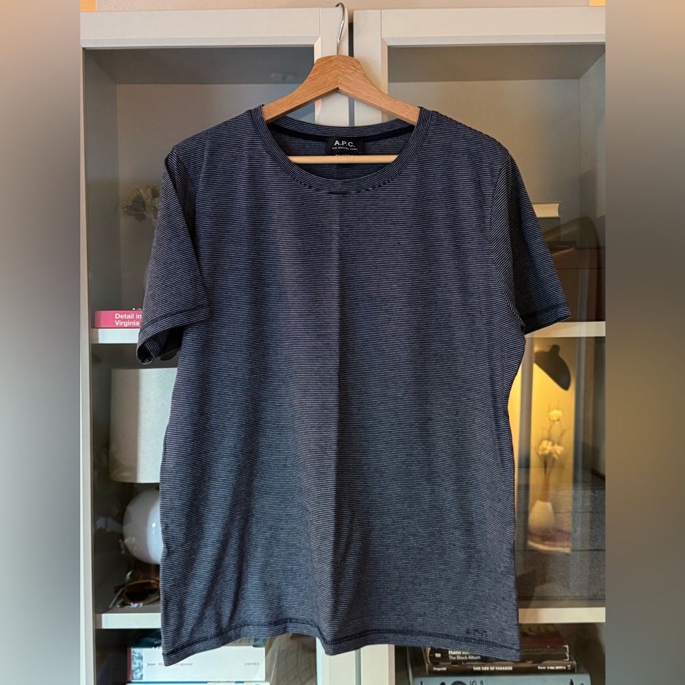 APC Striped Navy S-Shirt